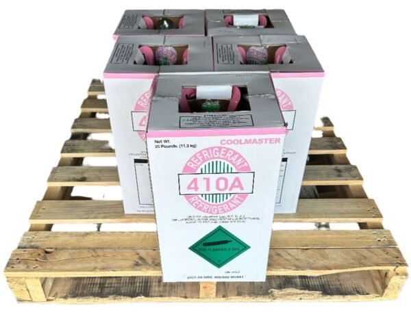 Pack of 5 × 25lb R-410A Refrigerant – Made in USA